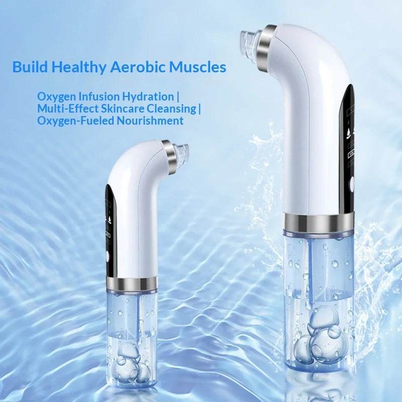 Black Pore Vacuum Cleaner for deep pore cleansing and blackhead removal with rechargeable suction technology
