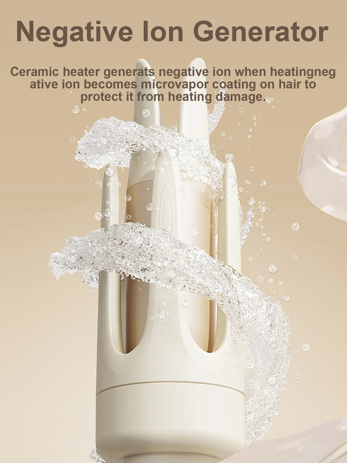 Automatic Curling Iron, Hair Curler Wand Rotating