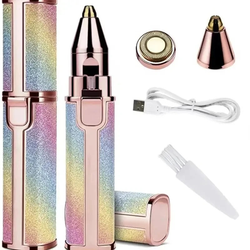 Electric Facial Hair Remover with LED Light