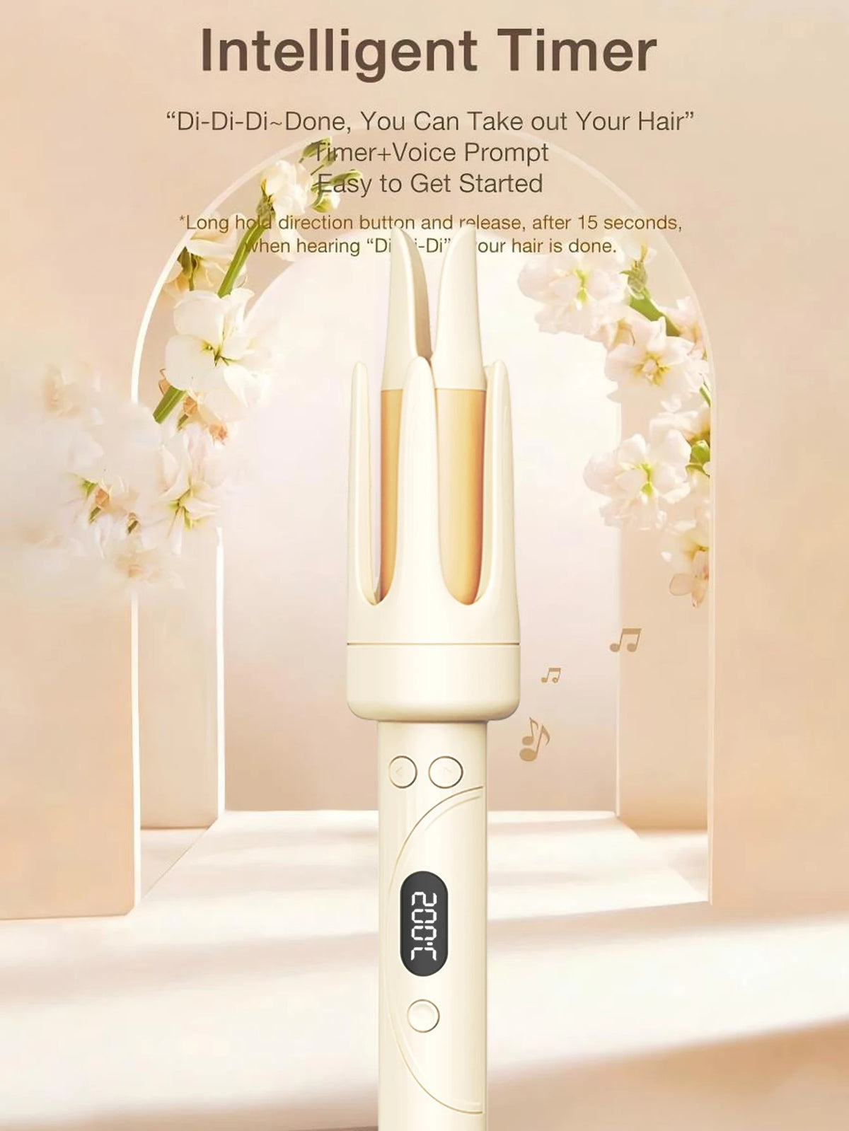 Automatic Curling Iron, Hair Curler Wand Rotating