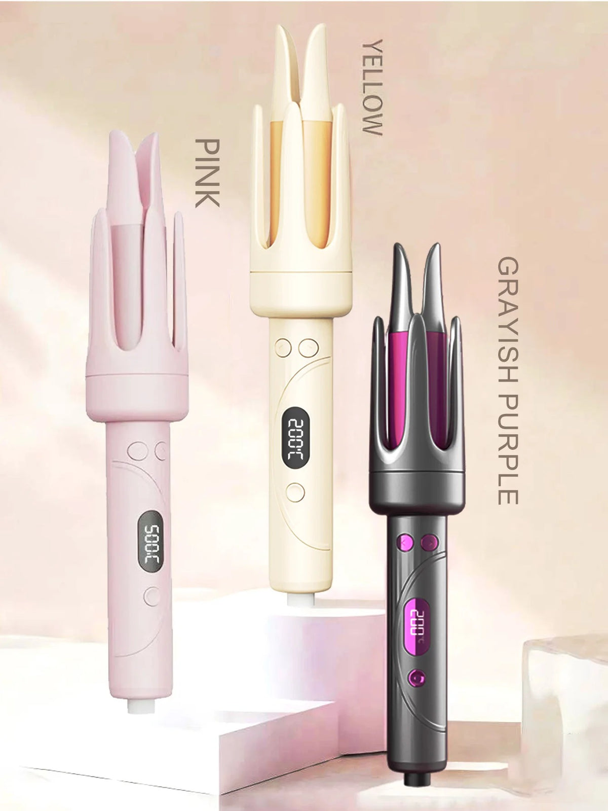 Automatic Curling Iron, Hair Curler Wand Rotating