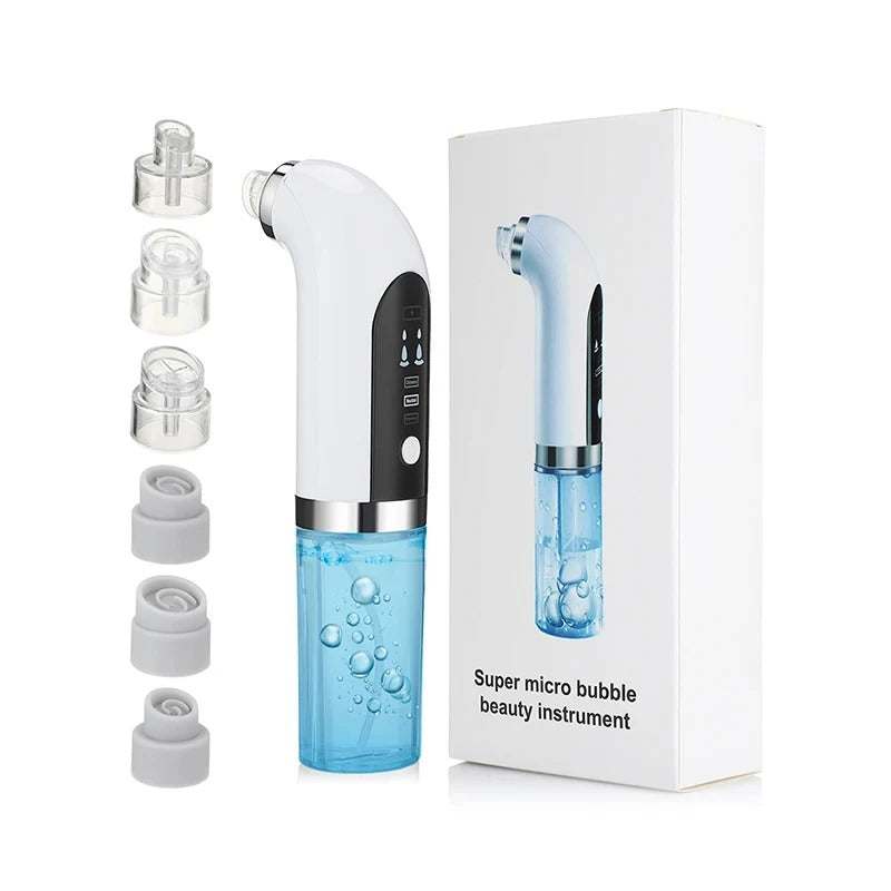 Black Pore Vacuum Cleaner electric micro bubble cleanser for deep pore and blackhead removal at home